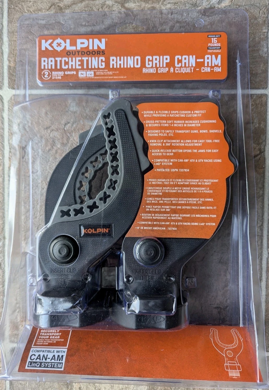 Kolpin Ratcheting Rhino Grip LinQ 21546 - ATV UTV Gun Bow Holder