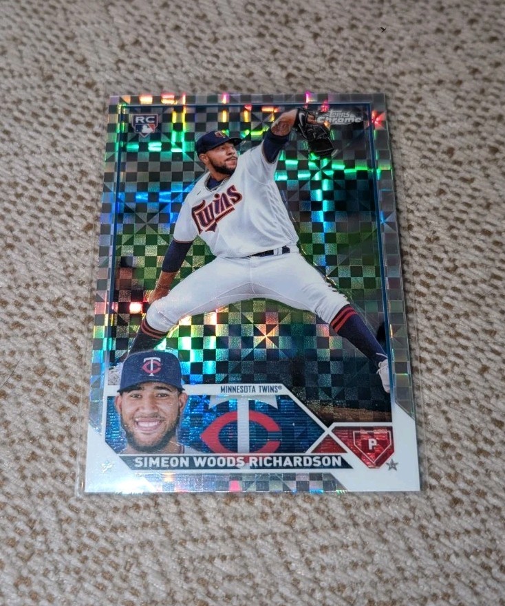 2023 SIMEON WOODS RICHARDSON TOPPS CHROME XFRACTOR RC #173 (TWINS)