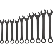 Ironton Jumbo Combination Wrench Set, 10 Pcs., SAE