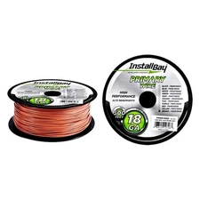 Install Bay PWBR18500 18 AWG Single 500' Brown Stranded TWP Primary Wire
