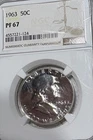 1963 Franklin Silver Half Dollar NGC PF 67