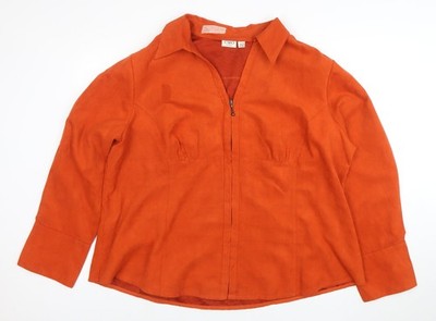 Basic-Jacke Damen UK Größe 24 W Cato Orange