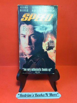 Speed VHS w/Slip Case Action Classic Keanu Reeves Sandra Bullock Fox
