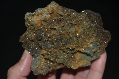 brown chalcedony  druzy  Mineral specimen india #1051