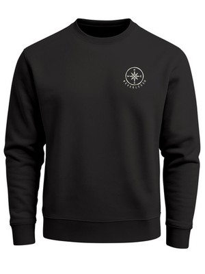 Sweatshirt Mens Logo Print Compass Jumper With Print Outdoor Fashion