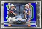 2024 Topps Class Drake Maye Tom Brady Paramount Pairings Purple RC #/100
