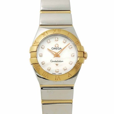 OMEGA Constellation 123 20 24 60 55 003 12P Diamond K18PG Ladies 90313906