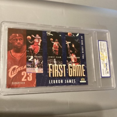 2003-04 Upper Deck Collectibles LeBron James Red Rookie Debut 1030/2323! WCG 10 | eBay
