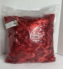 NWT Aviva Stanoff Red 2 Sequin Decorative Pillows