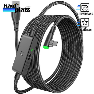 Link Kabel 5m USB C High Speed 2,5Gbs für Oculus Meta Quest 3 2 1 Pro Pico 4 VR