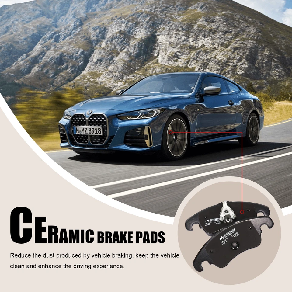 Pastillas de freno delanteras de cerámica para Audi A4 A5 A6 A7 Quattro 2009-2016 especificaciones originales Foto 4 de 4