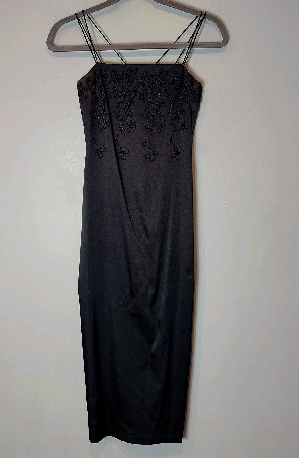 byer too 90s dress Vintage y2k Too! Black satin floral beaded m… Color:Light blue DS Minis Push 18.8.26 90'S BIAS SLIP DRESS