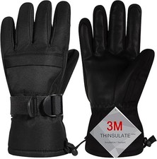 Ski Gloves, Warmest Waterproof and Breathable Snow Gloves for Cold Weather, Fits