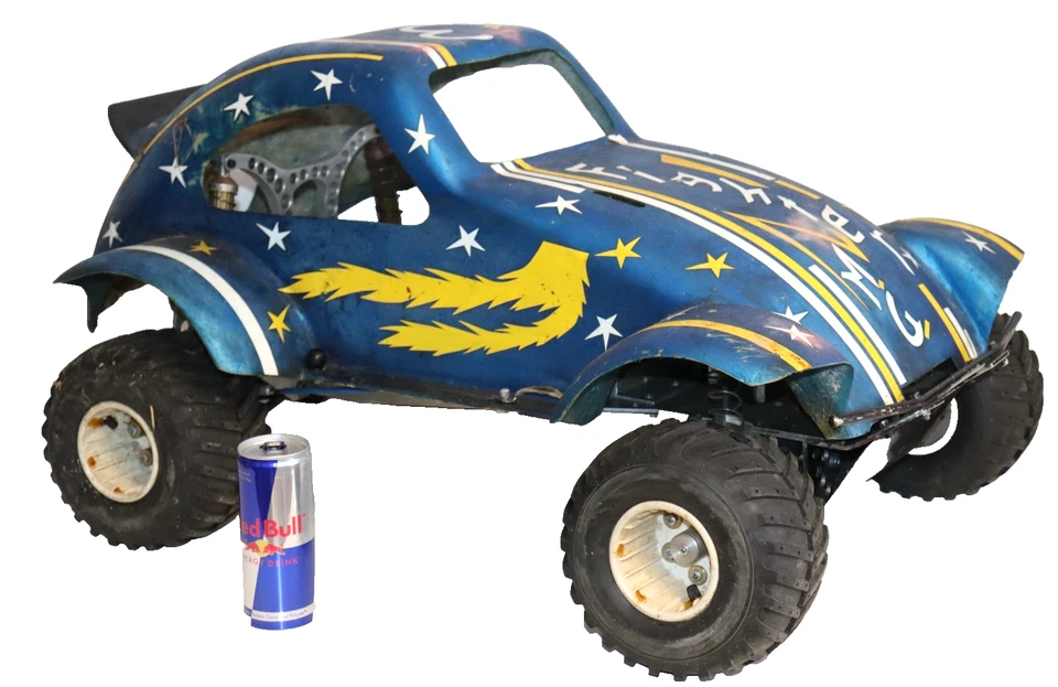 Vintage RC Modell VW Käfer Beetle Baja Bug 80 cm Buggy 1:5 GFK Metallchassis - Bild 2 von 4