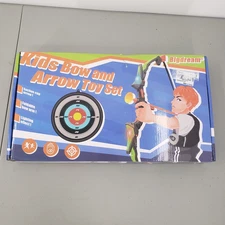 BigDream Kids Bow & Arrow Quiver Target Archery Toy Set LED Light Up 6+ NEW
