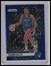 2024 Panini Prizm WNBA #63 Diamond Miller Blue Velocity Prizms