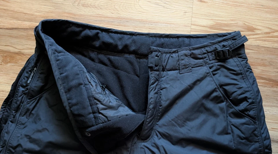 Columbia Snow Pants Womens M Black Titanium Omni Tech Waterproof Breathable Ski - Image 3 of 4