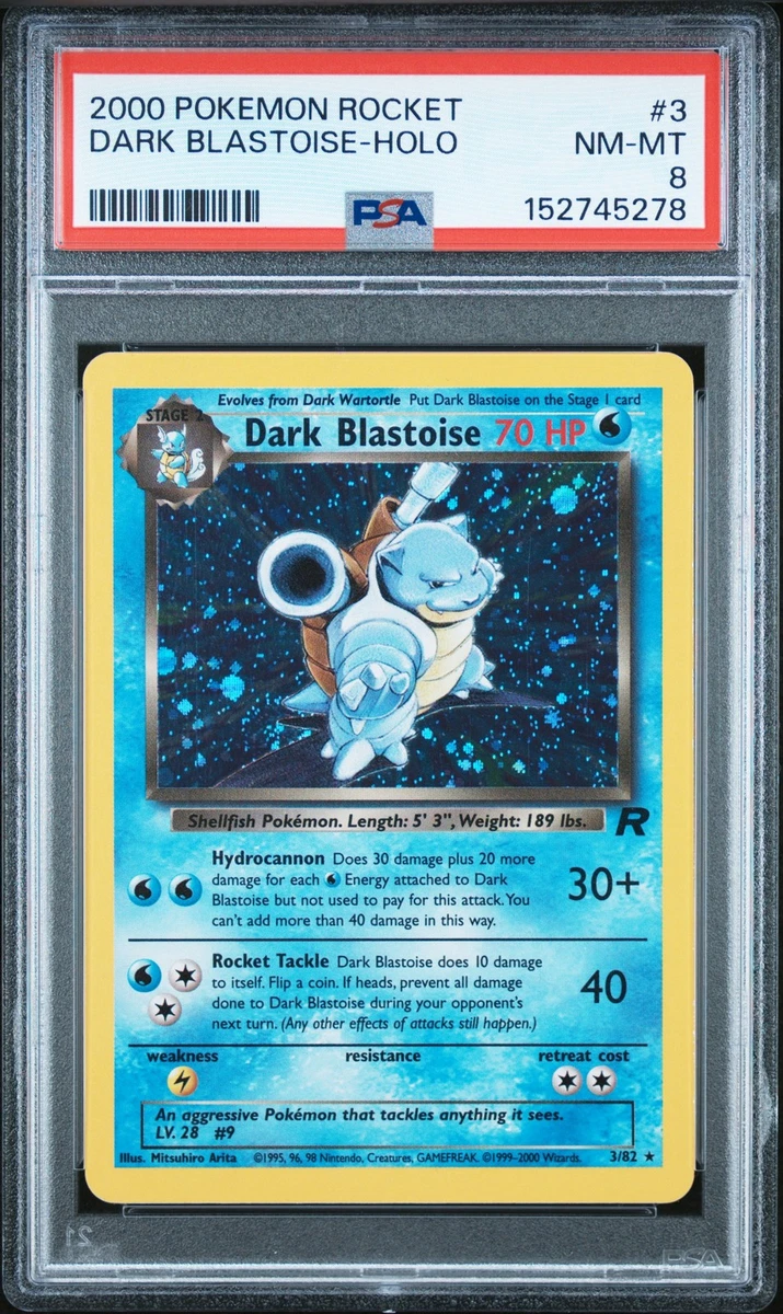 Darkness Blastoise Pokémon TCG Professional Sports Authenticator