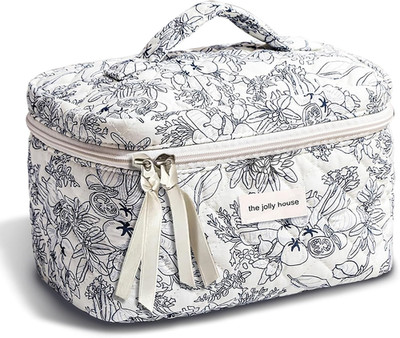 Reise Kosmetiktasche Set Damen,Blumen Kosmetiktasche Aesthetic Make Up Bag Tasch