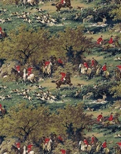Wallpaper Designer Traditional English Hunt Scene Horse & Hound 60 Sq Ft Bolt