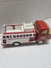 Vintage 1970s Tonka Mini Red Fire Truck Pressed Steel 6” With Ladders