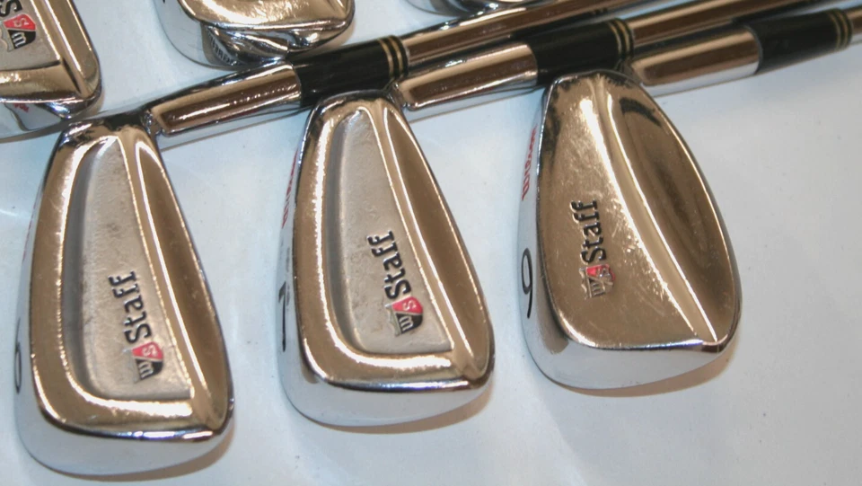 Wilson Staff Progressive irons incomplete 3,4,5,6,7 & 9 with stiff steel shafts - Image 2 of 4