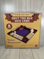 Family Board Game Shut the Box Dice Game COMPLETE New Harrington Tabletop