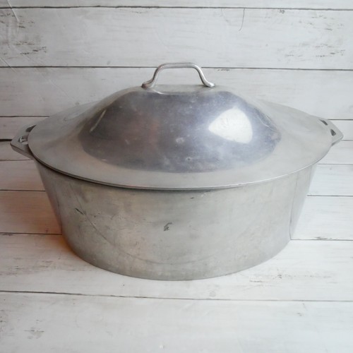 Vintage First Lady Large Heavy Cast Aluminum Roaster w/ Lid and Handles 5 Quart - 第 1/12 張圖片