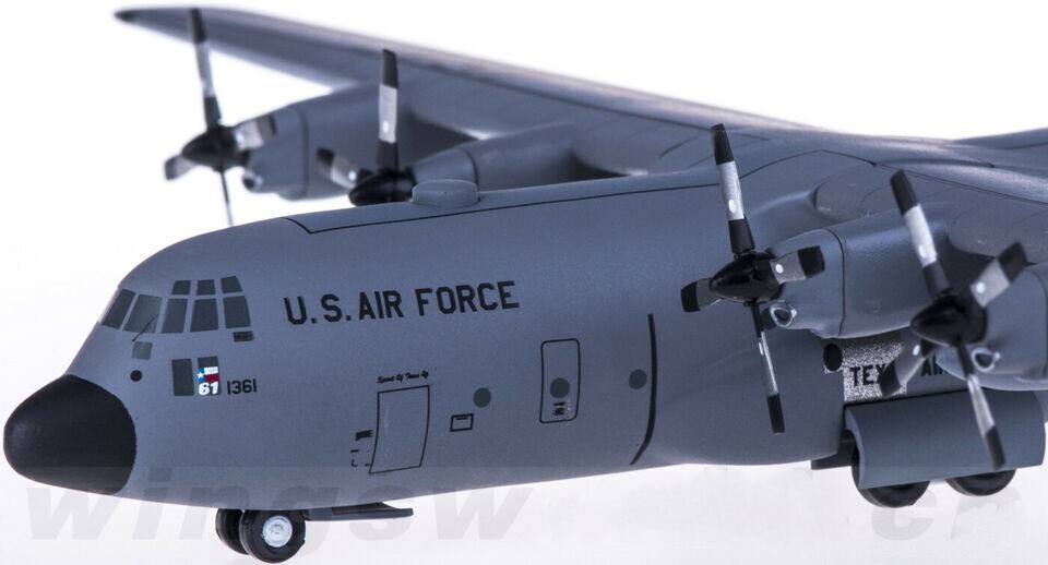 1:200 Hogan USAF Lockheed C-130H Airfreighter Diecast Military