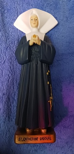 CATHOIC NUN SAINT STATUE ST. CATHERINE LABORE