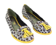 Poetic Licence MULTICOLOR LEATHER LOW HEEL ROUND TOE TASSELS LOAFER SHOES Sz 6