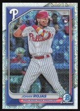 2024 Bowman Chrome Johan Rojas #86 Mega Box Refractor RC Philadelphia Phillies