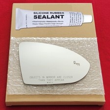 Espejo Cristal Repuesto + Silicona Para Jetta 19-21 Lado Pasajero - Punto Ciego