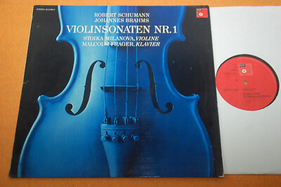 Milanova Frager Schumann Brahms Violin Sonatas Nos.1 German Ed1 BASF Stereo NM