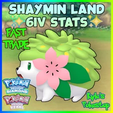 ✨ 6IV ✨ SHAYMIN LAND POKEMON BRILLIANT DIAMOND & SHINING PEARL BDSP EV'D FAST 🚀