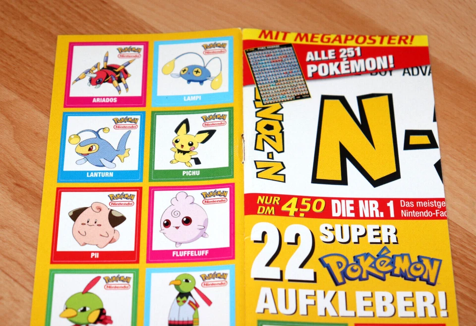2001 Nintendo Super Pokemon Characters & Names Vintage Stickers / Aufkleber Set - Bild 3 von 4