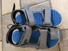NEW Eddie Bauer ROCKY BLUE GRAY SANDALS BOYS 4 BIG BOYS