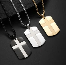Armor of God Military Commemorative Cross Army Dog Tag - Isaiah 41:10