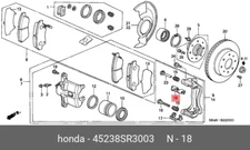 Genuine OE Spring Set Disc Brake 45238SR3003 For Honda 45238S-R3003