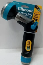 Gilmour Heavy Duty Water Nozzle 8 Pattern Swivel Connect Thumb Control........5C
