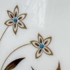 16" OVAL PLATTER Lenox STARLIGHT MCM VTG 60s Raised Turquoise Enamel GOLD RIM — photo 6