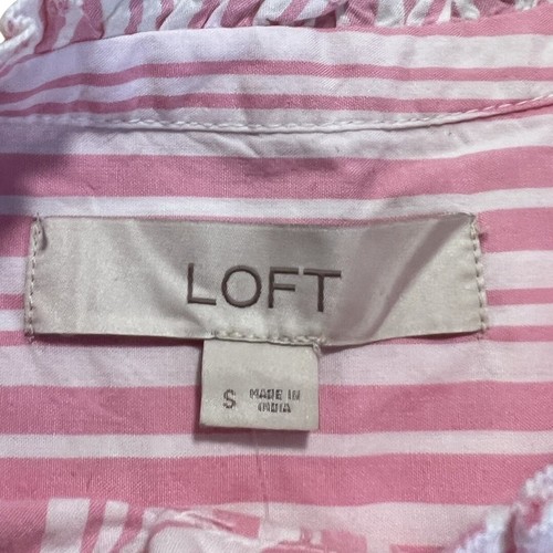 Top senza maniche Loft da donna rosa a righe - taglia small (nuovo con etichette) - Foto 3 di 3