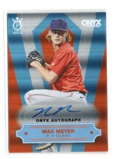 2022 Onyx Premium Max Meyer #OP-MA Autograph Orange /260 MIAMI MARLINS