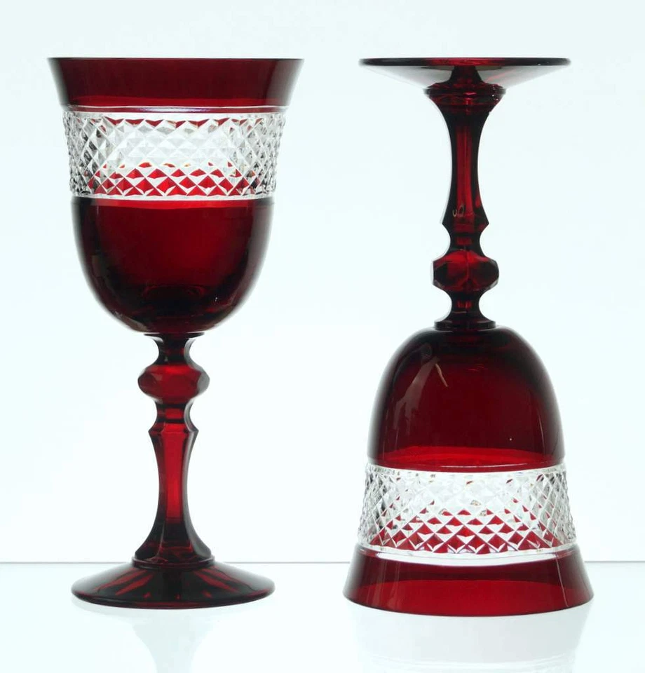 Set 6 farbige Weingläser Rotweingläser aus Bleikristall Römer Kristall Glas - Bild 4 von 4