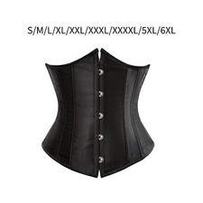 Damen Polyester Unterbrustkorsett Schnürung ohne Knochen Gothic