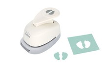 Bira Craft 5/8 inch Baby feet Lever Action Craft Punch, Baby Shower Punch