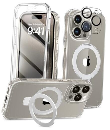 for iPhone 15 Pro Max Case, Built-in Screen iPhone 15 Pro Max 6.7