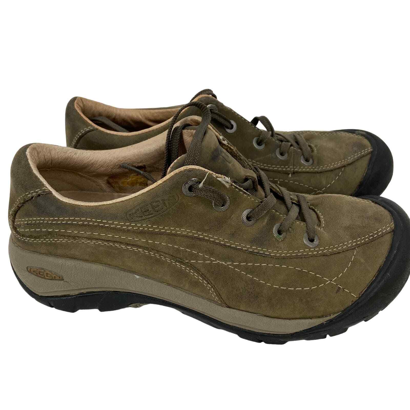 KEEN Sneaker in pelle stringata escursionismo passeggio scarpa casual da donna taglia 6 5