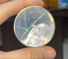 High quality White Round Bead Corundum Star Sapphire Lab-Created AAAA Loose Gems