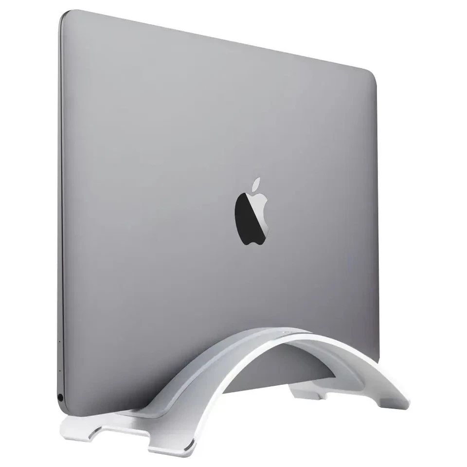 Twelve South Space-Saving Vertical Desktop BookArc Stand for MacBook Silver - Image 4 of 4
